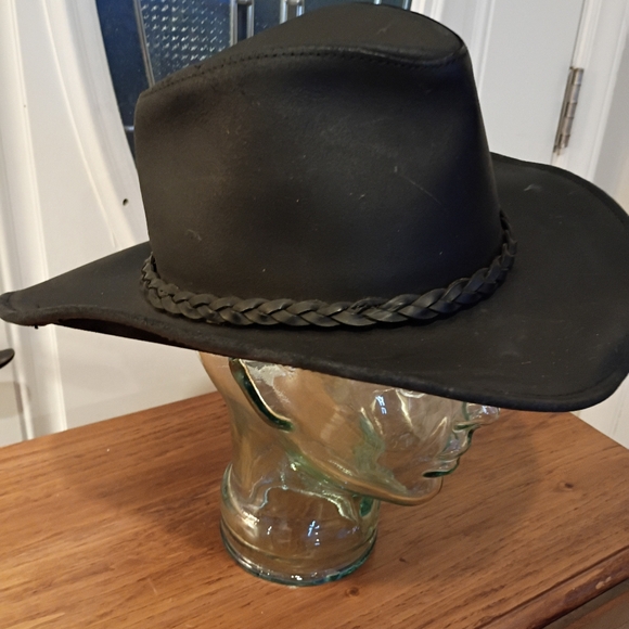 WILSONS VINTAGE SZ M KEATHER BRAIDED BAND COWBOY WESTERN RODEO HAT - Picture 4 of 8